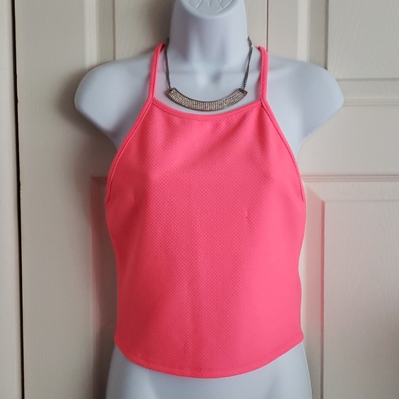 mandee Tops - Hotpink highneck top
